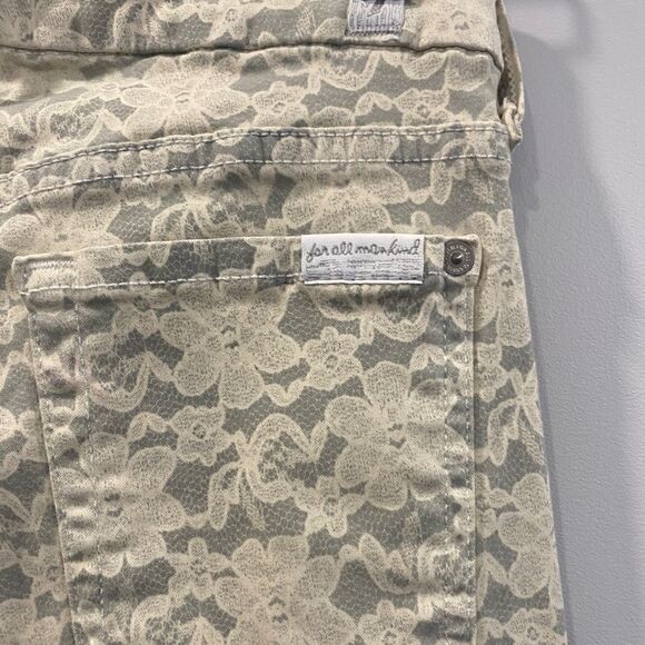 7 For All ManKind Floral Skinny Jeans - Picture 7 of 10